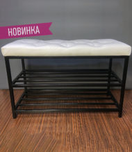 Купить банкетку для обуви в прихожую с мягкой подушкой нужного размера с огромным выбором материалов и цветов можно у нас! Звоните >>>